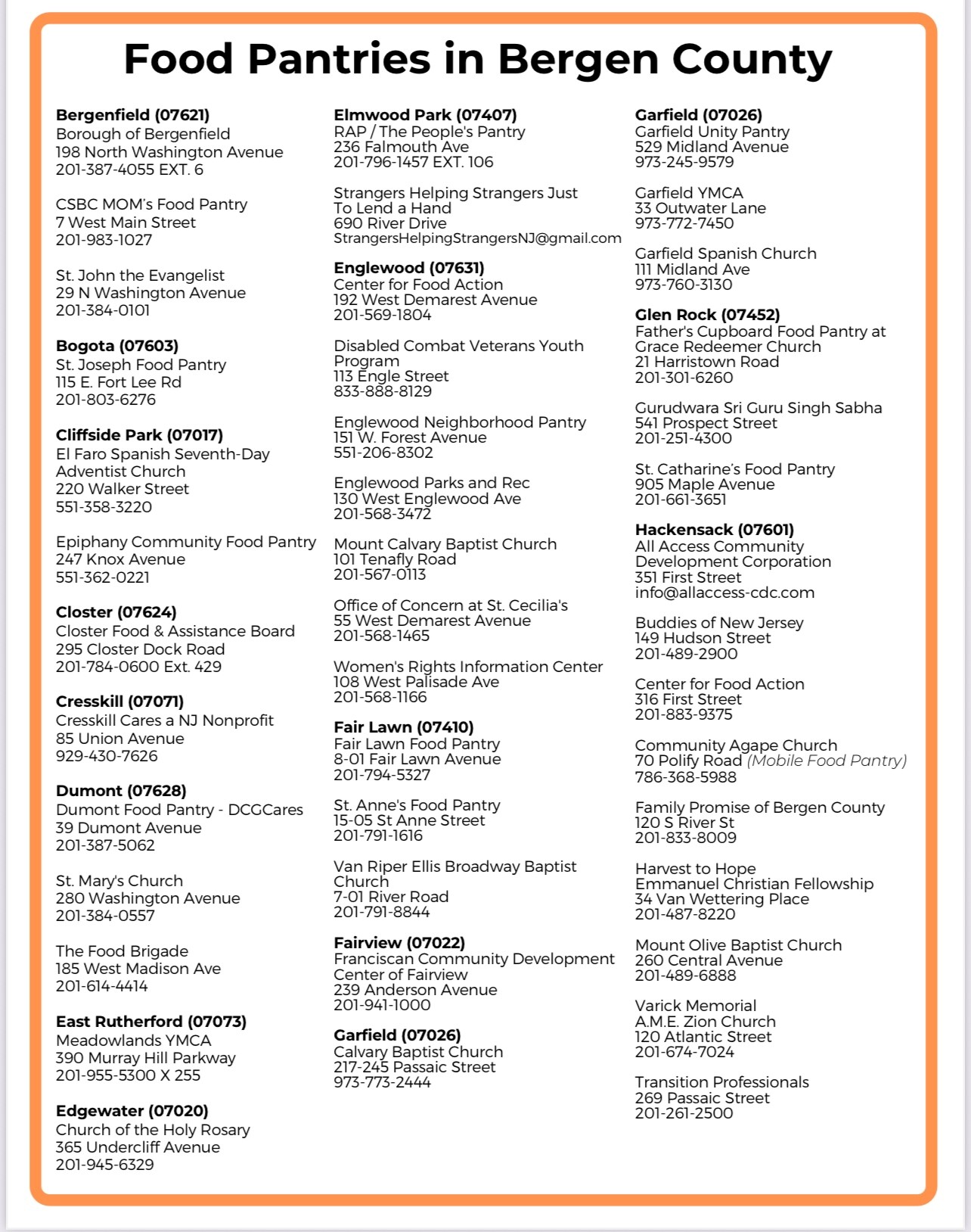 BC Food Pantries one