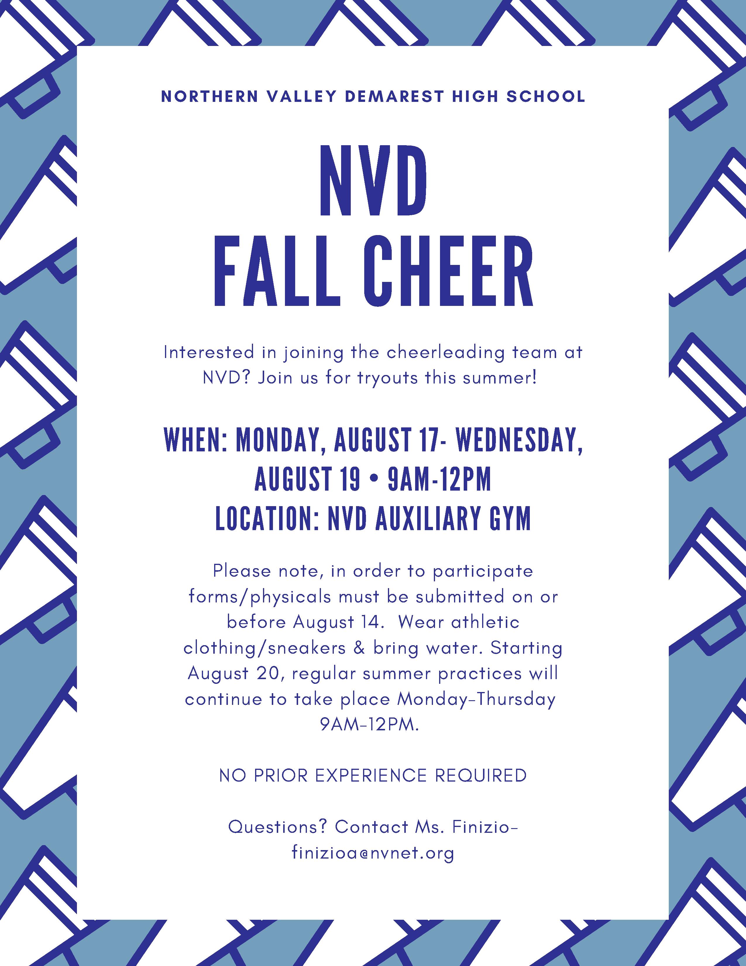 NVD Cheer Flyer